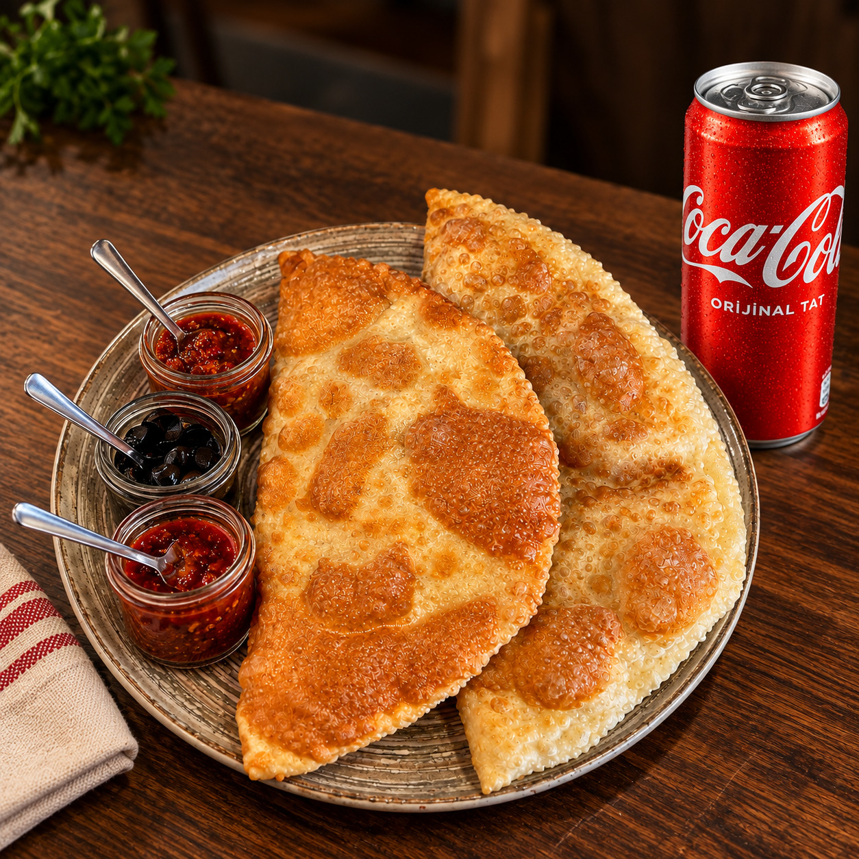 Kıymalı Çi Börek + Coca-Cola (33 Cl)