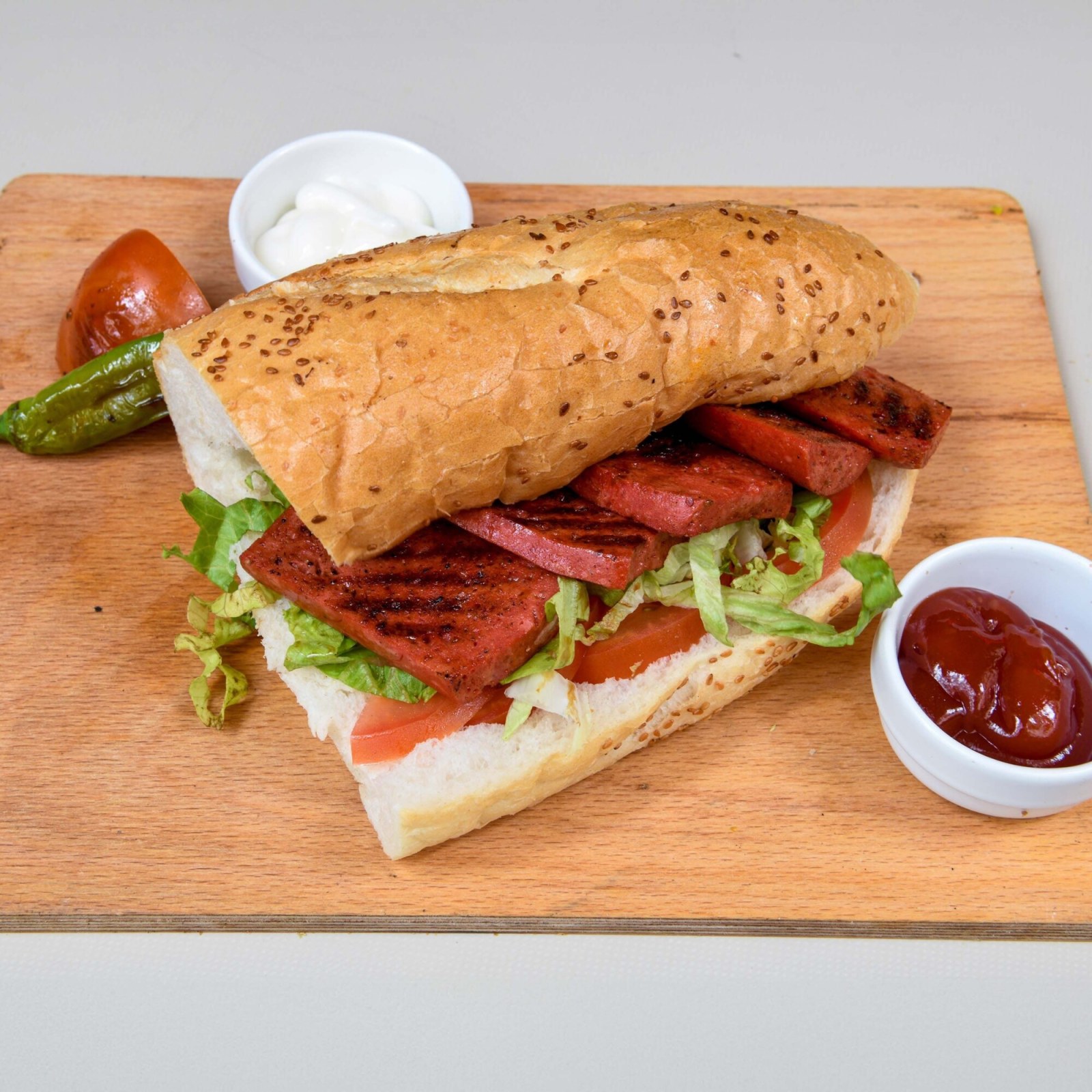 Tam Ekmek Sucuk Ekmek