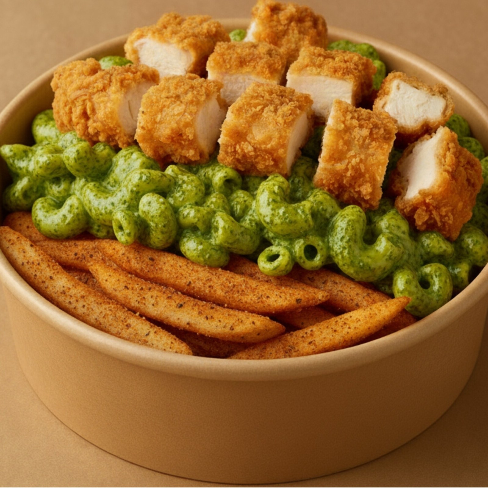 Pesto Makarna - Çıtır Tavuk / Patates