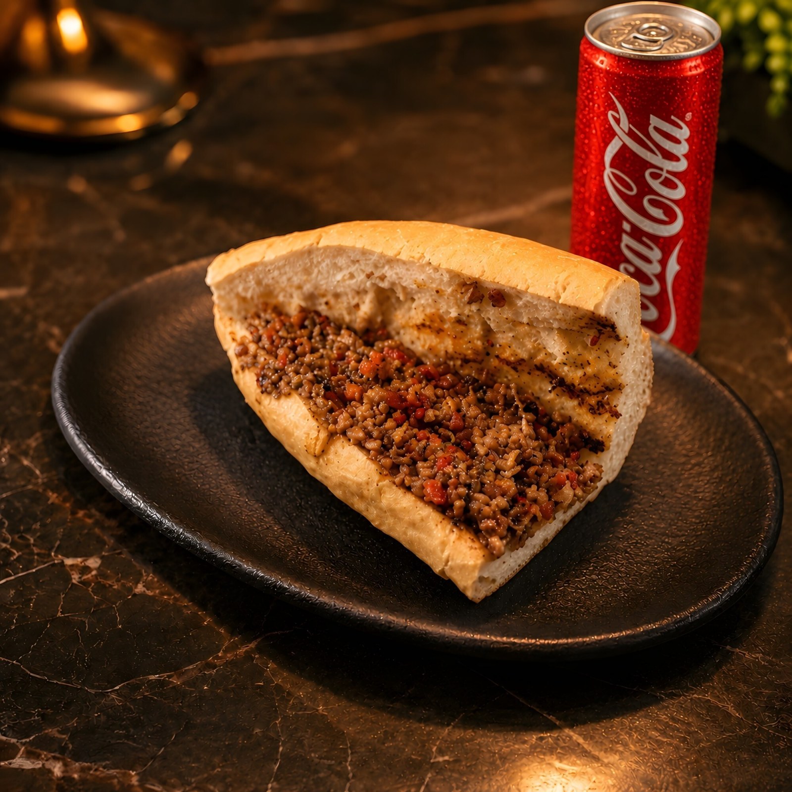 Yarım Ekmek Arası Kokoreç+ 300 ml Coca Cola