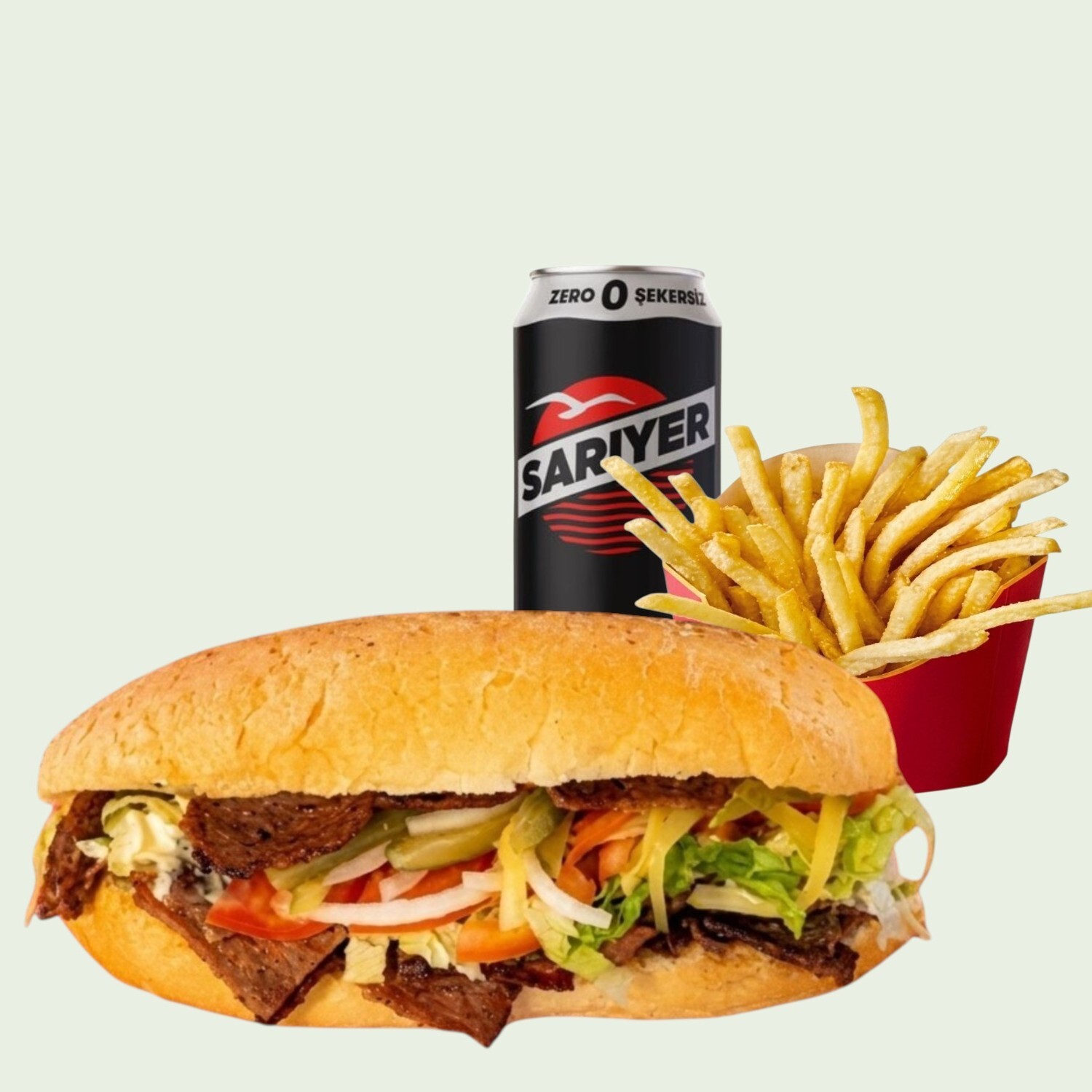 Et Döner Sandviç (Menü)