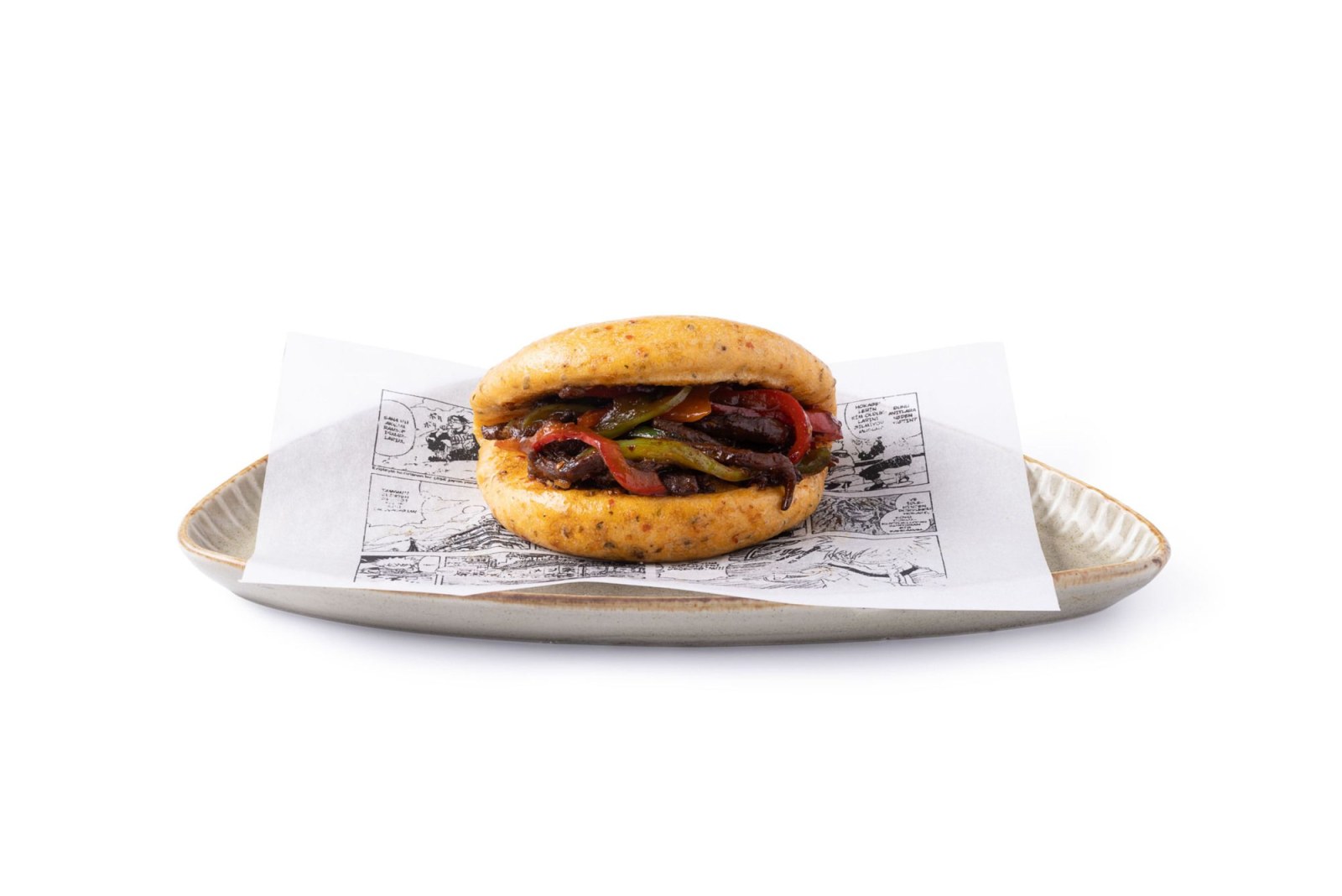Black Bean Soslu Dana Bun (2 adet)