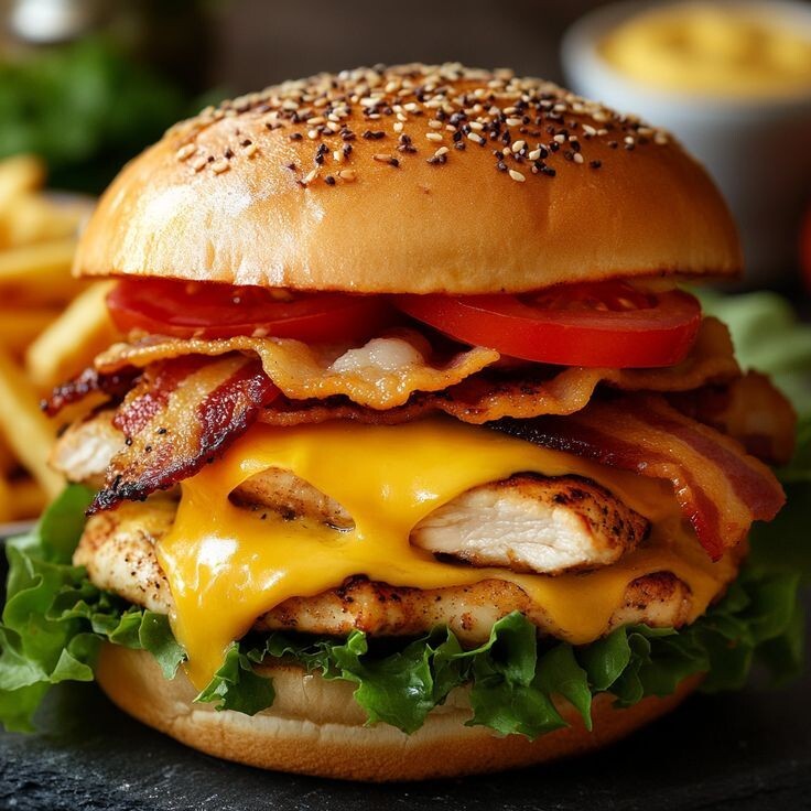 Double Tavuk But Burger