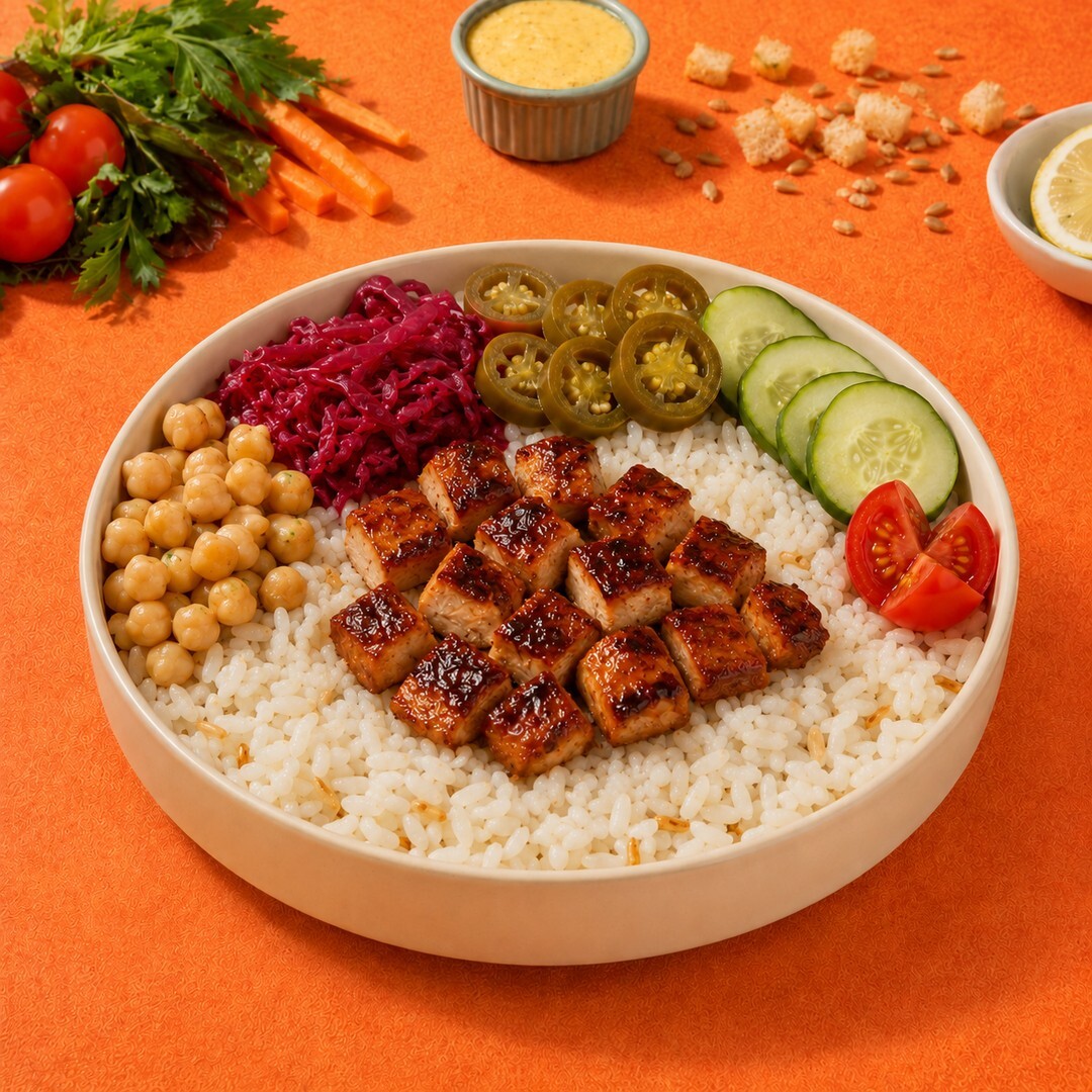 Barbekü Soslu Tavuk Pilav Bowl