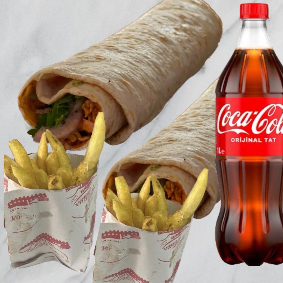 Avantajlı 2 Adet Dürüm Tavuk Tantuni Menü