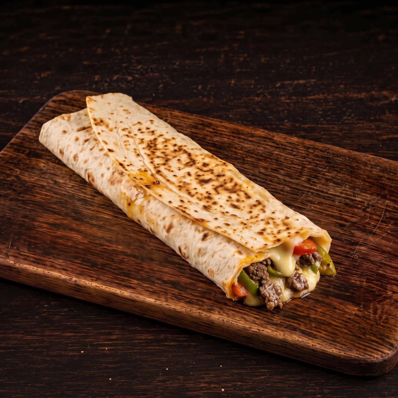Kavurmalı Kaşarlı Lavaş Dürüm Tost