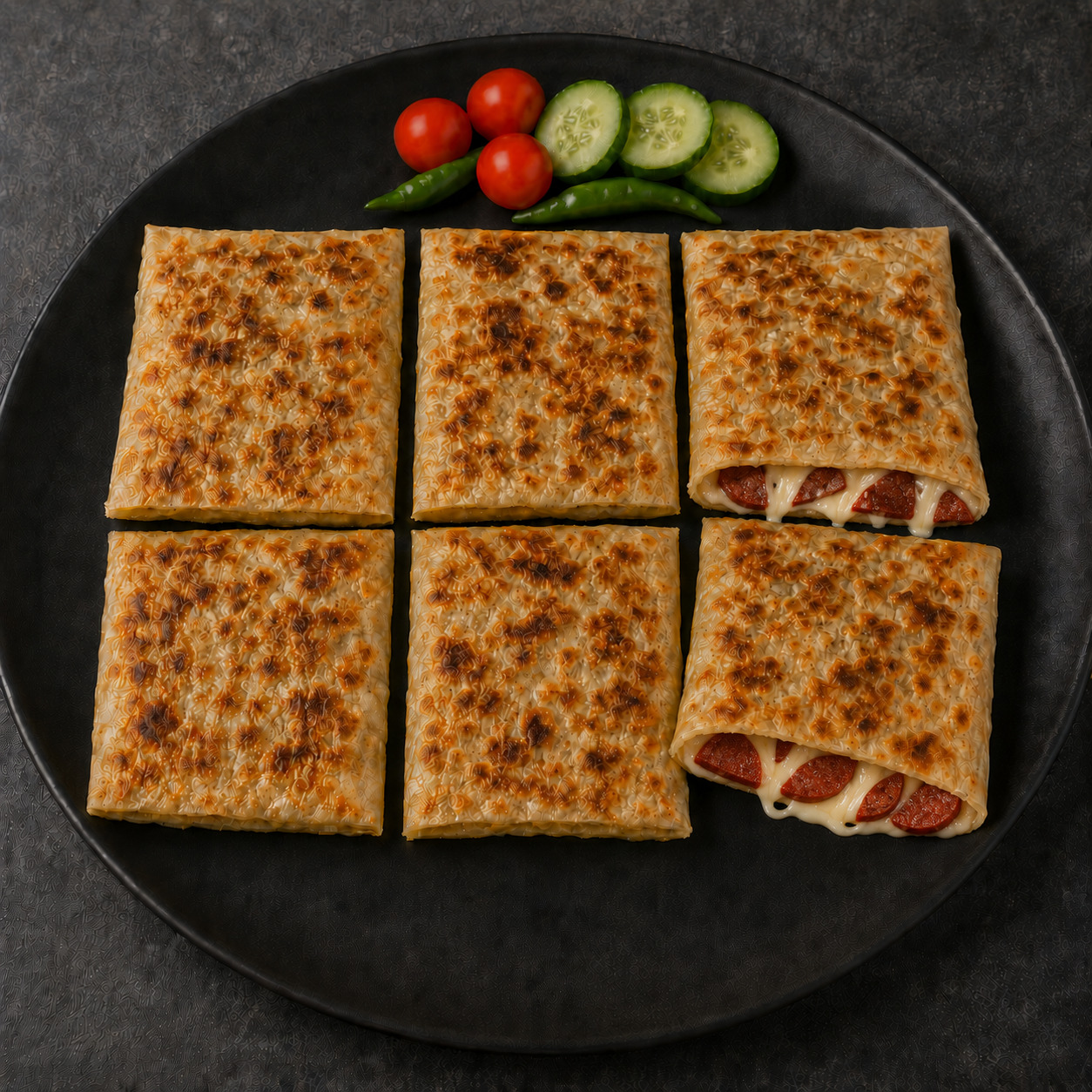 Sucuklu Kaşarlı Gözleme