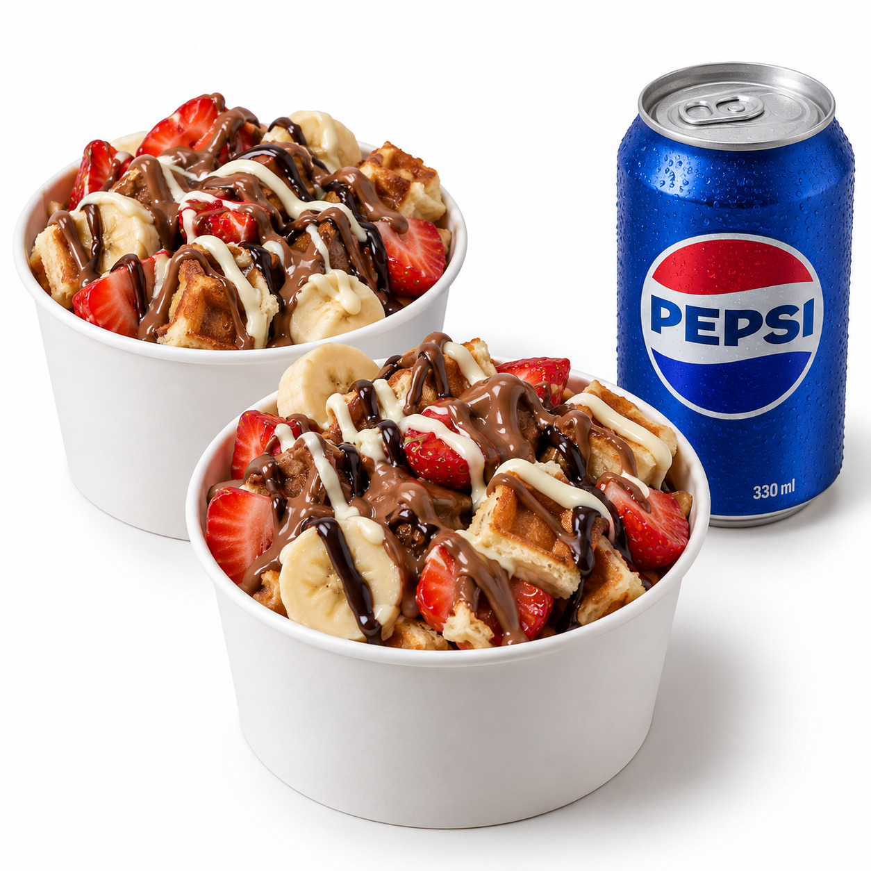 2’li Kova Waffle Menü + Pepsi 330 Ml