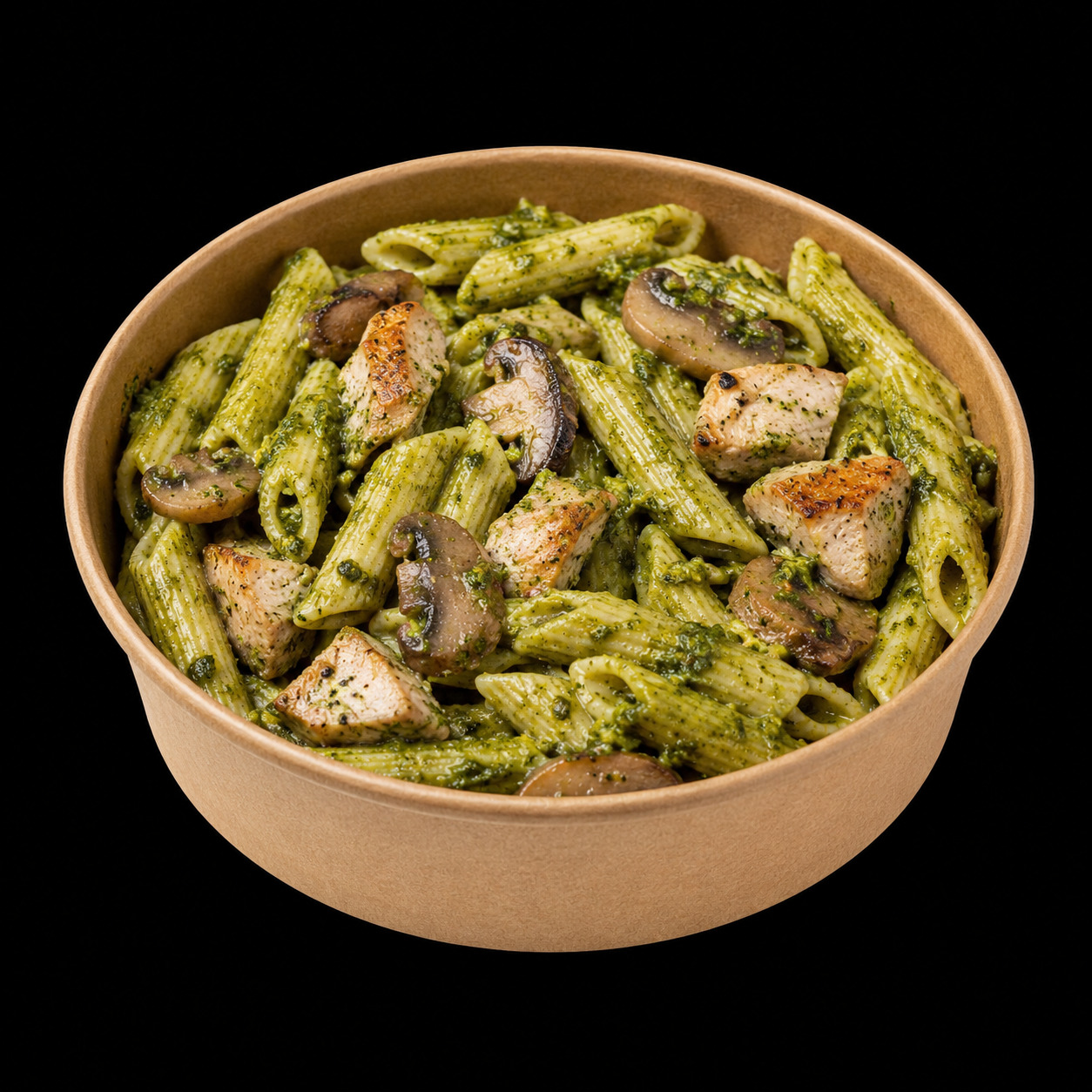 Fesleğenli Mantarlı Tavuklu Kremalı Penne