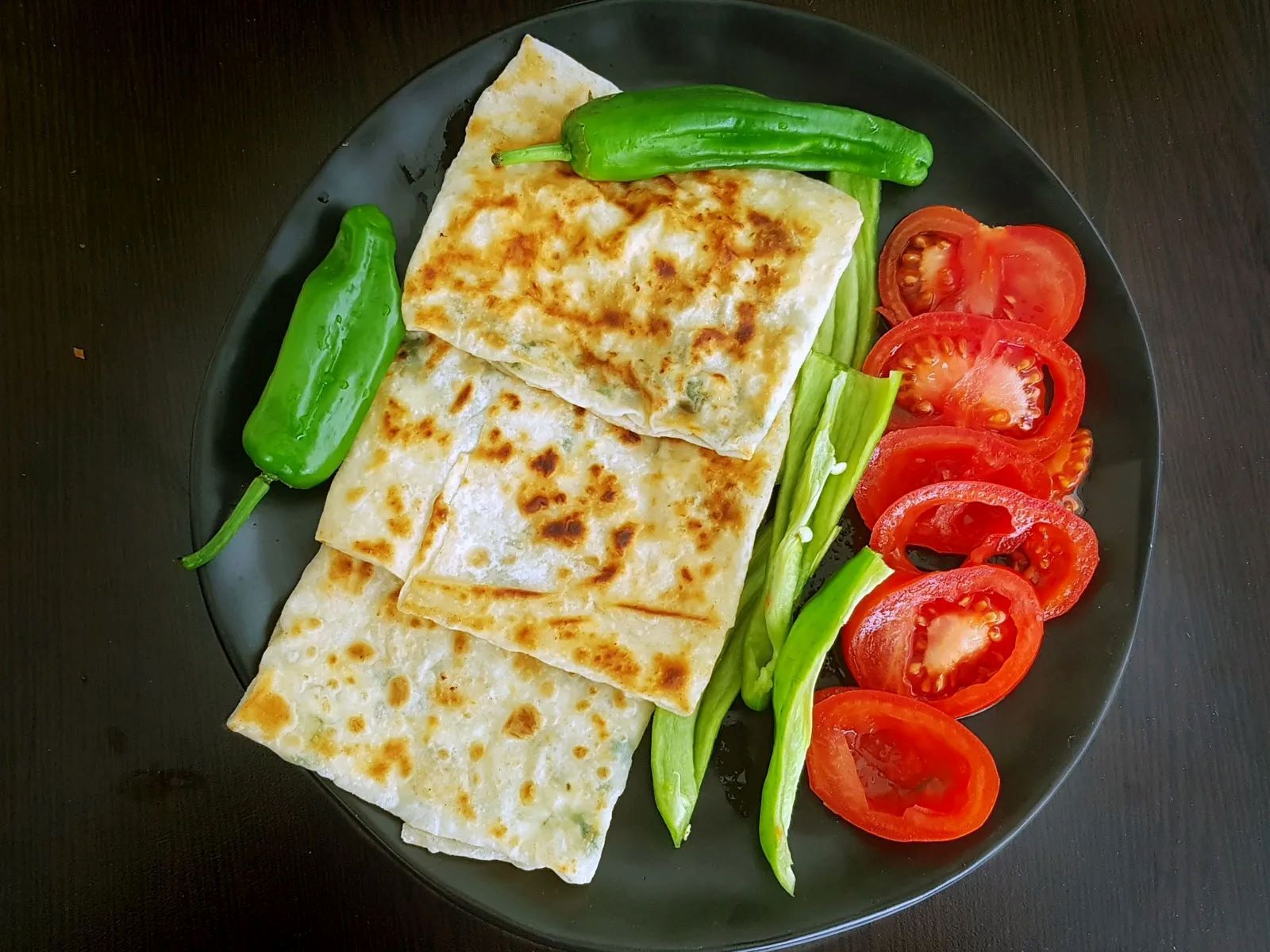 ıspanaklı pırasalı gözleme