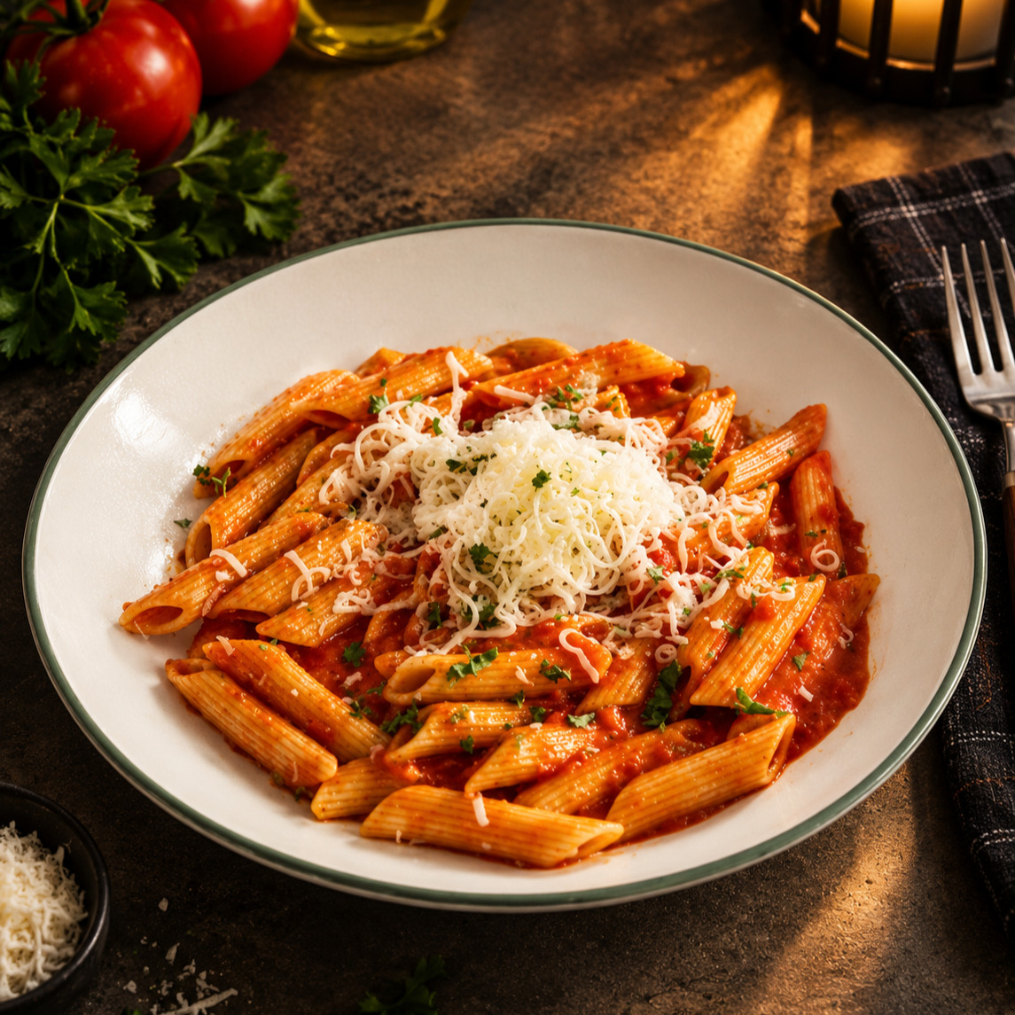 Kaşarlı Penne Napoliten