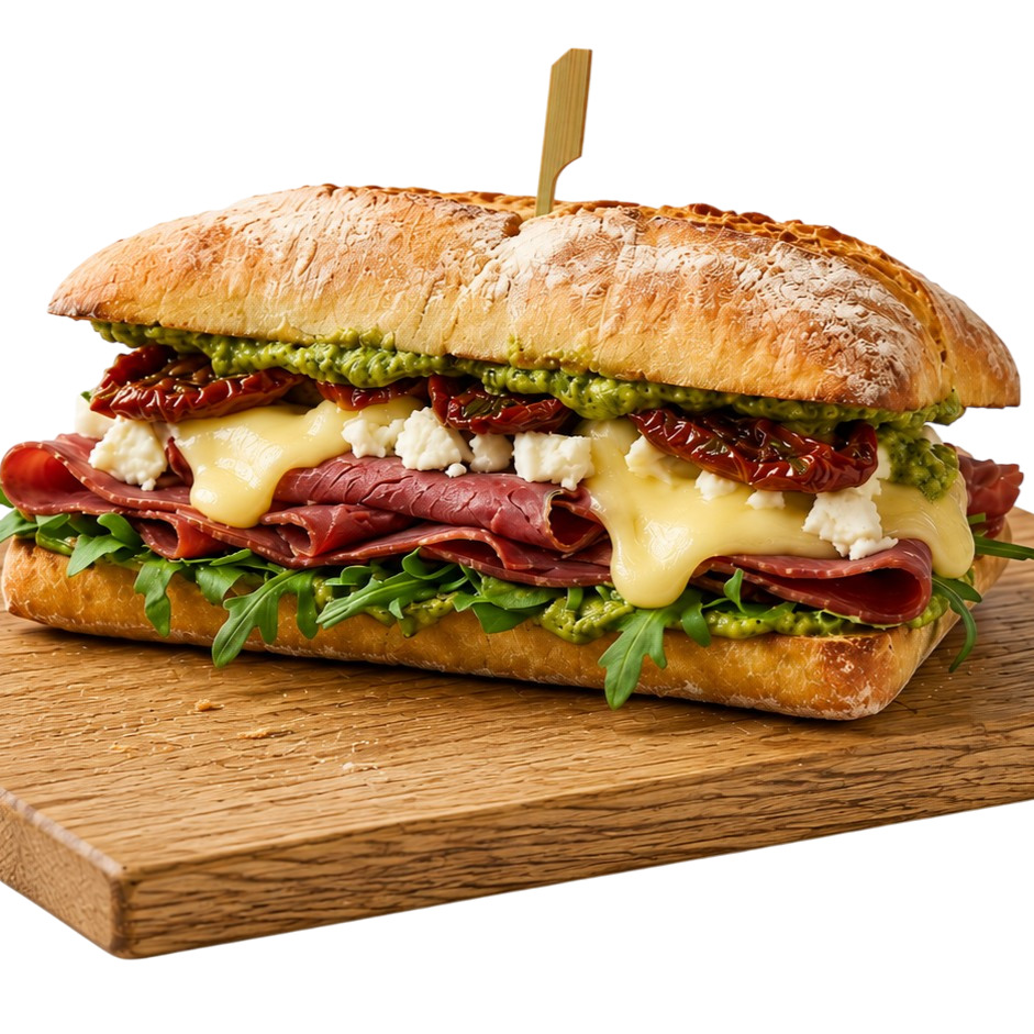 Kuru Et & Ezine Ciabatta Sandviç