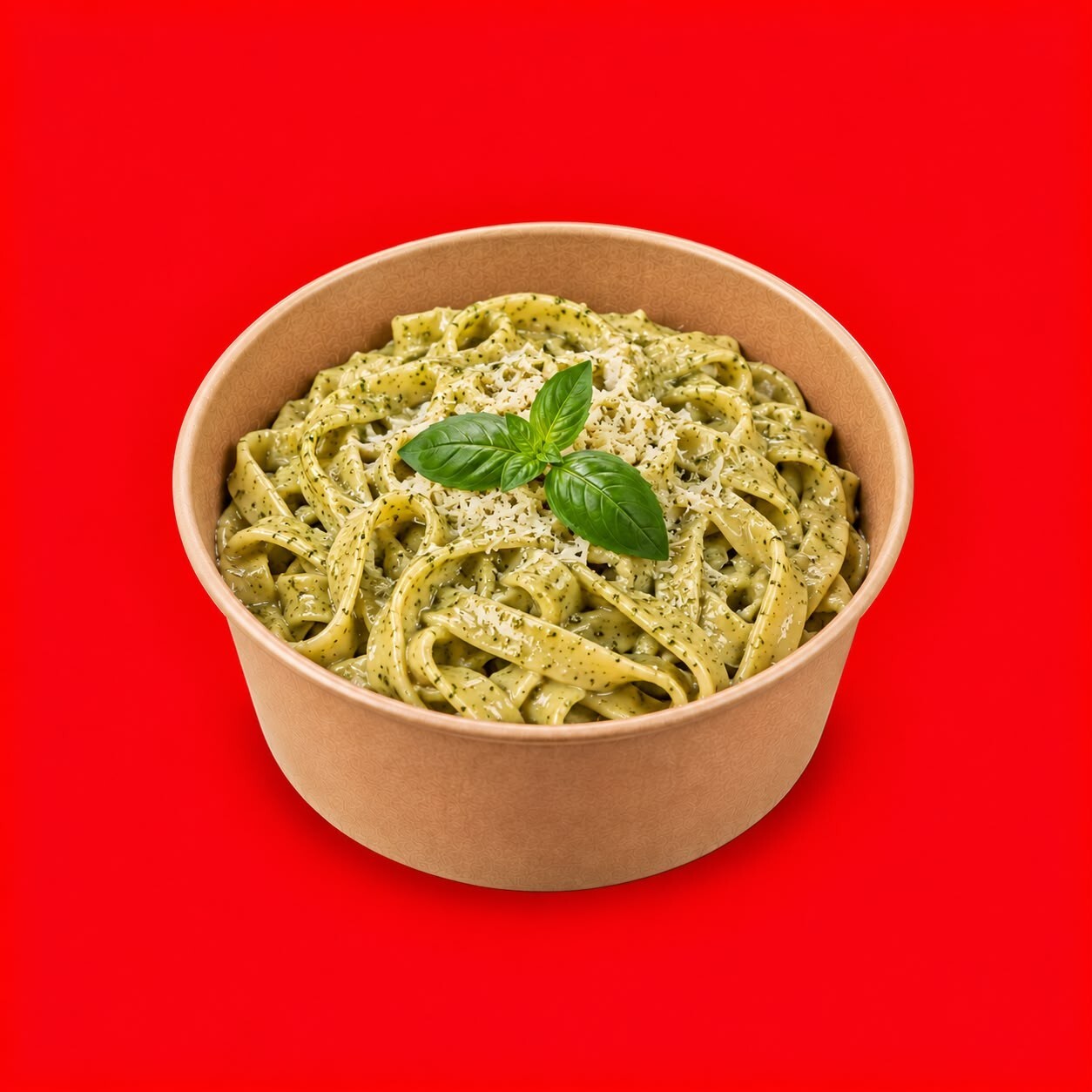 Pesto Soslu Fettucine Makarna