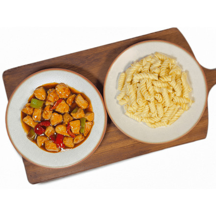 Barbekü Soslu Tavuk & Fusilli Makarna