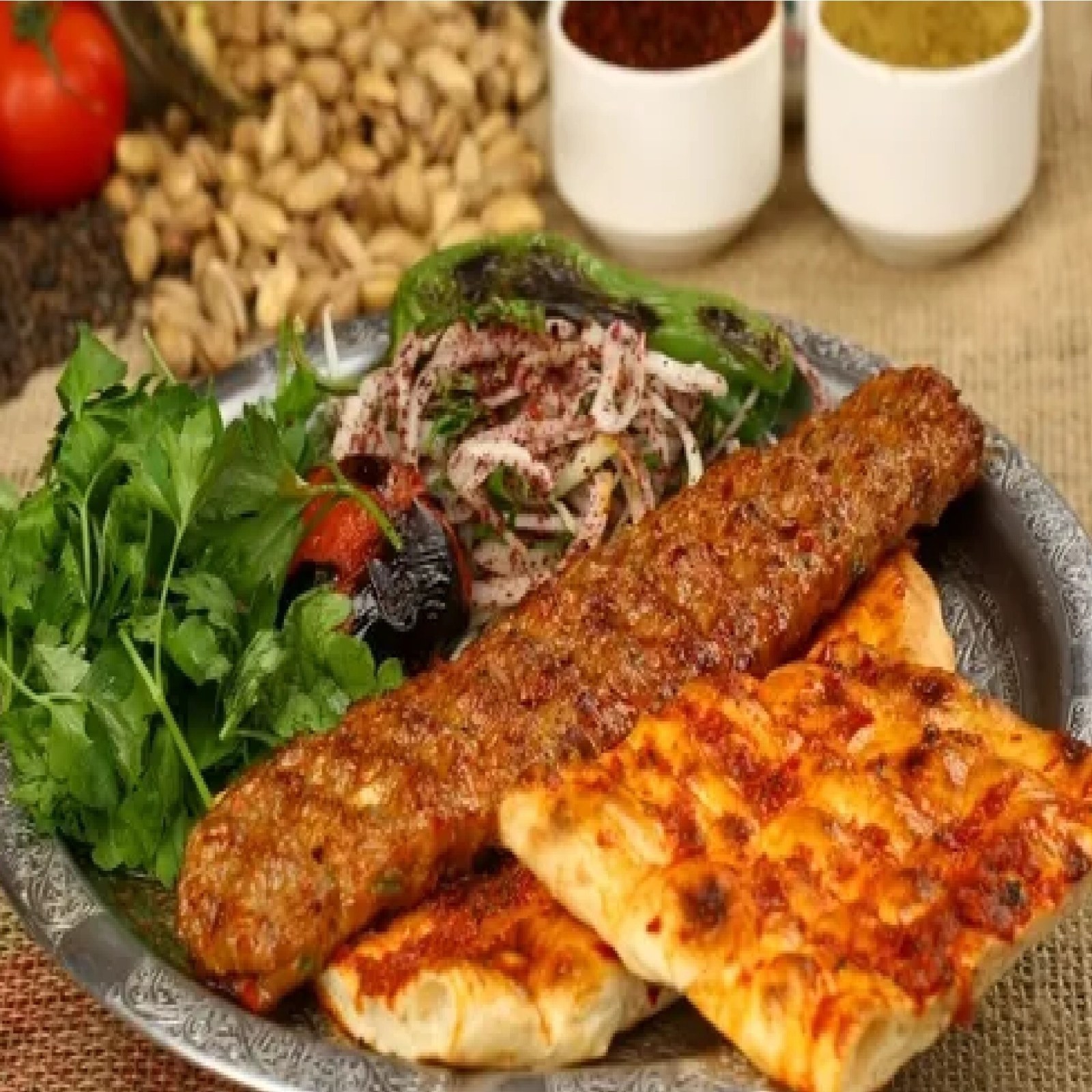 Çorba Ve Pilav Üstü Adana Kebap Menü