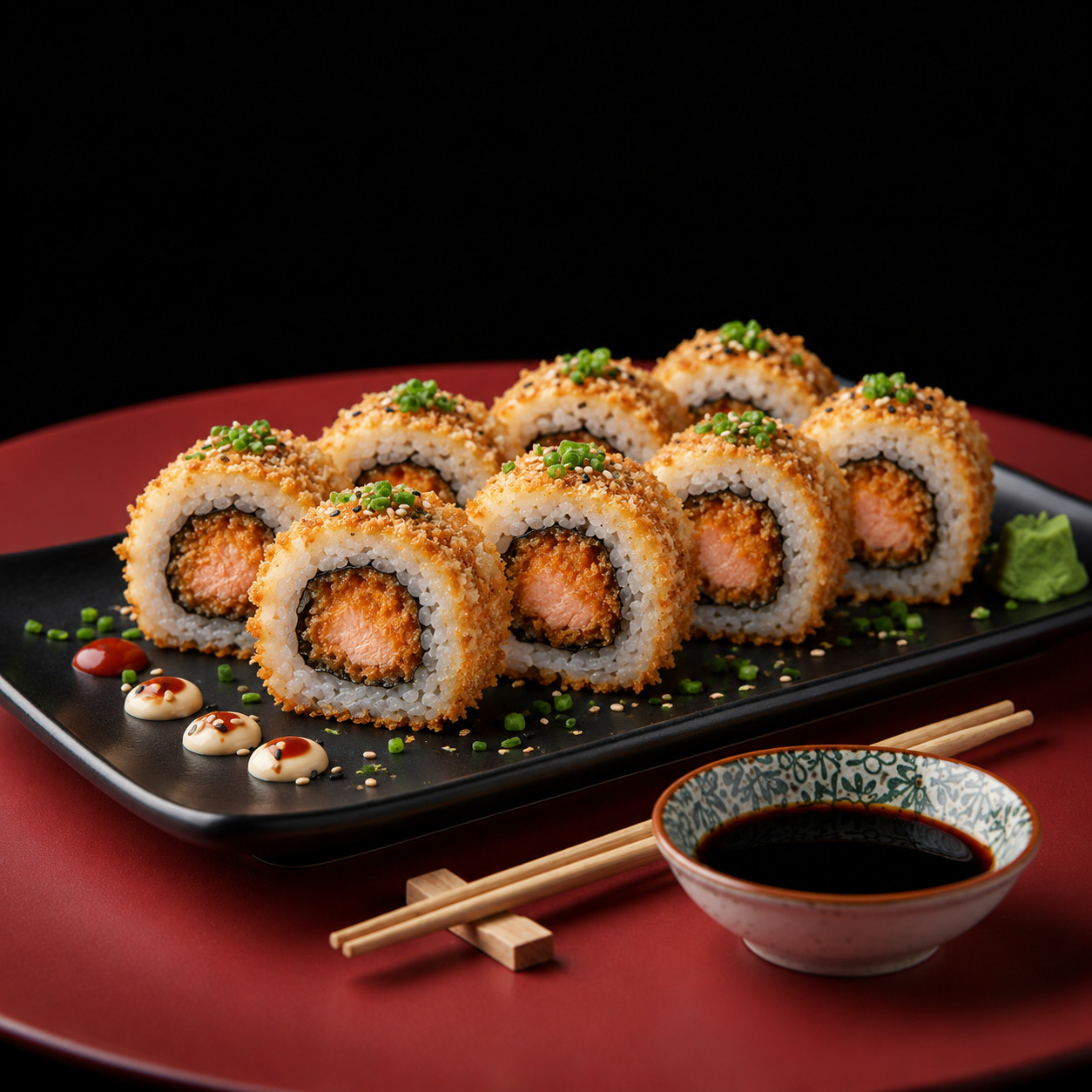 Somon Tempura Roll (8pcs)