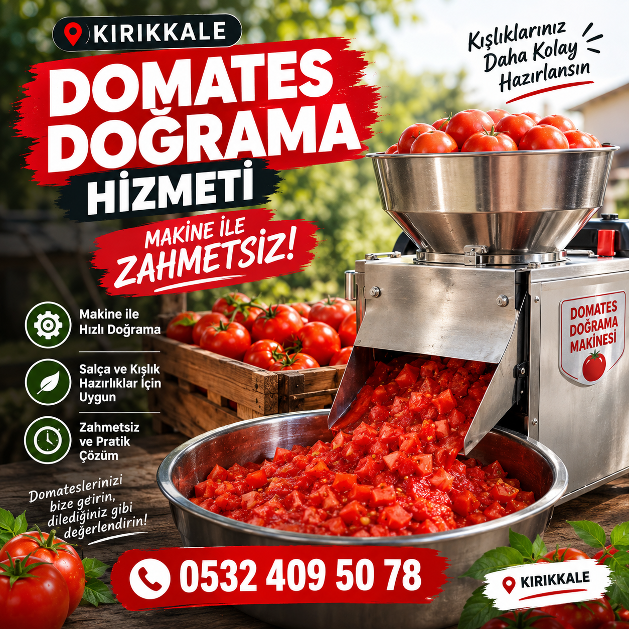 Domates Doğrama Hizmeti