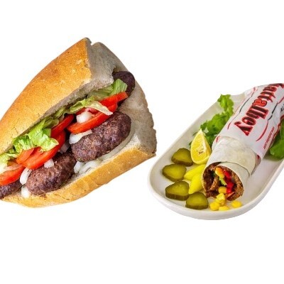 Yarım Ekmek Arası Izgara Köfte & Çiğ Köfte Menü 1