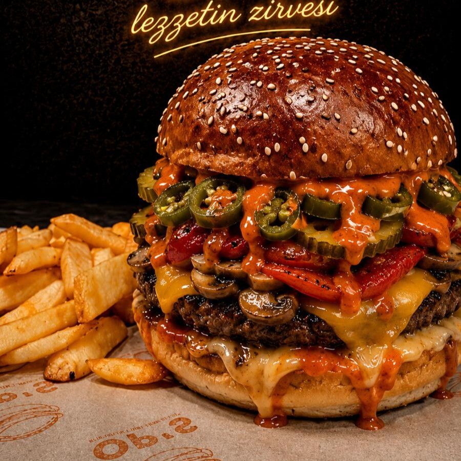 Hot Burger Menü