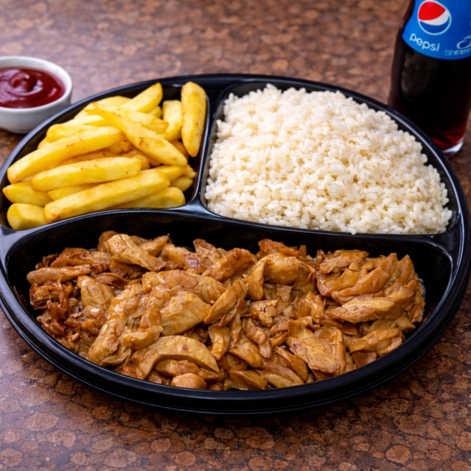 Soya Soslu Tavuk Menü