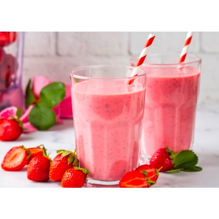 Çilekli smoothie