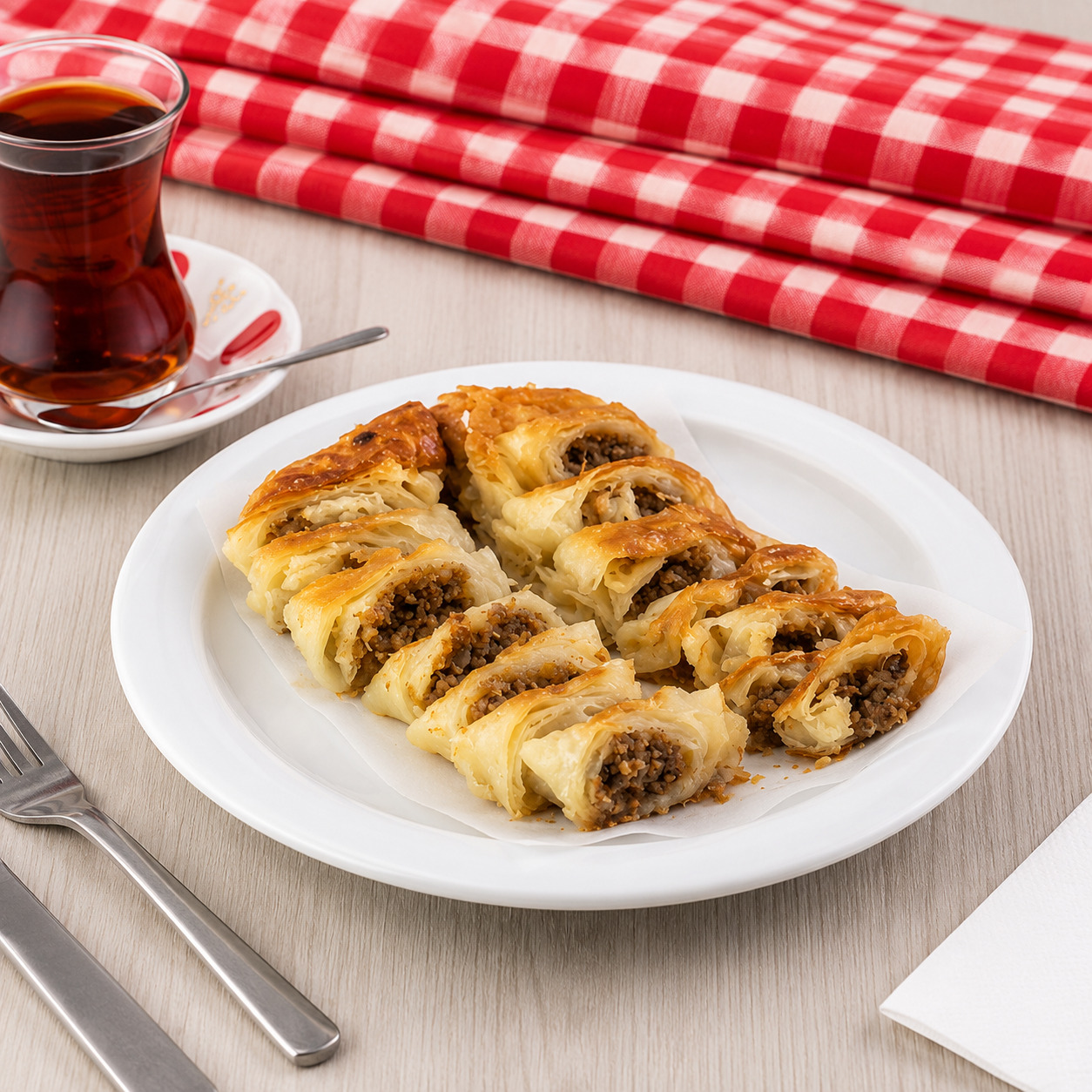 Kıymalı Kol Böreği