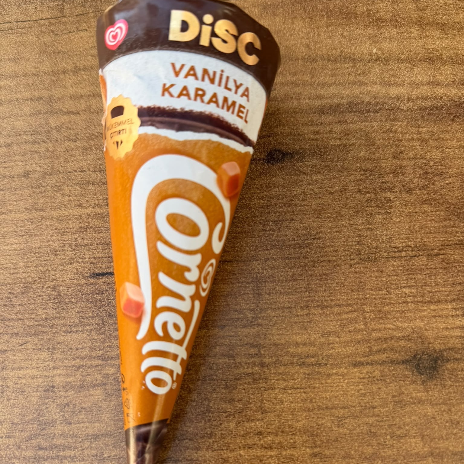 Algida Cornetto Disc Vanilya&Karamel