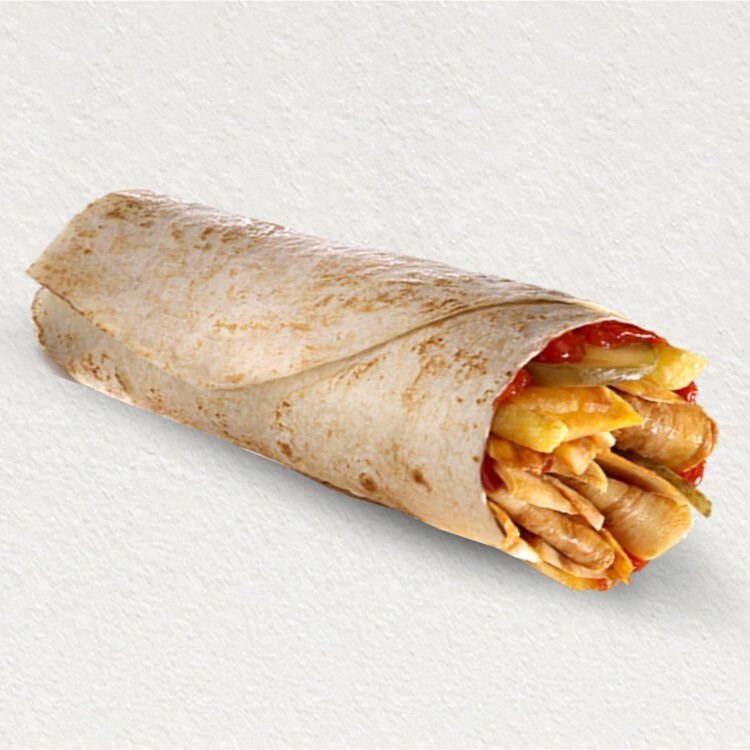 Tavuk Döner Dürüm Kaşarlı