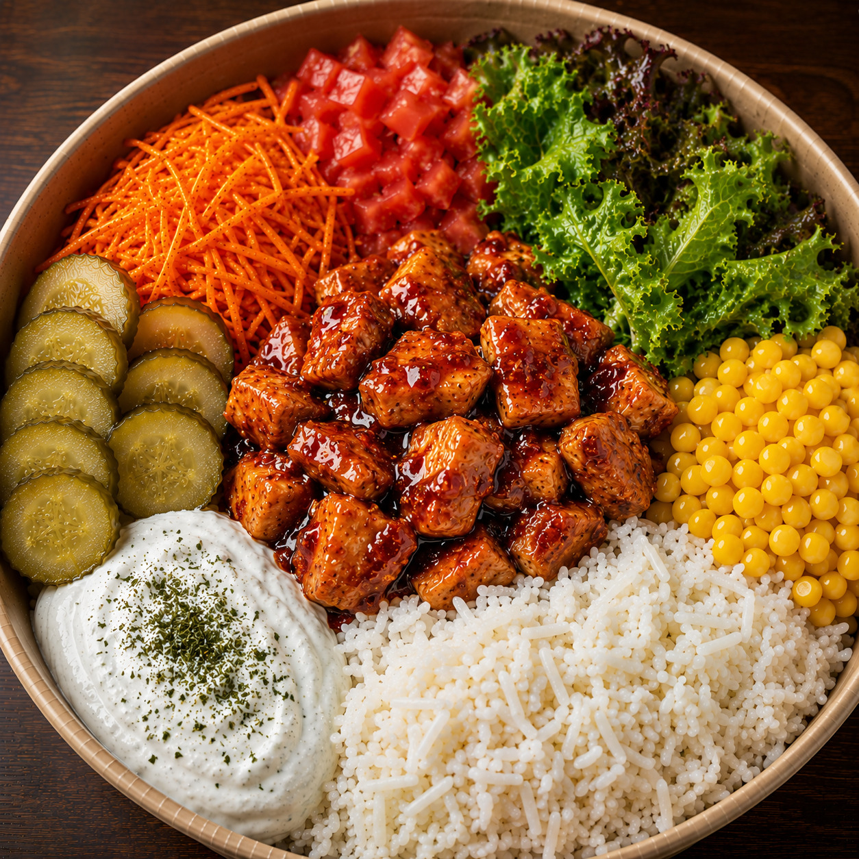 Acı Soslu Tavuklu Bowl