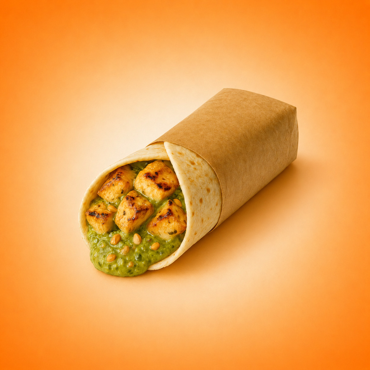 Avokado Fındıklı Soslu Tavuklu Dürüm