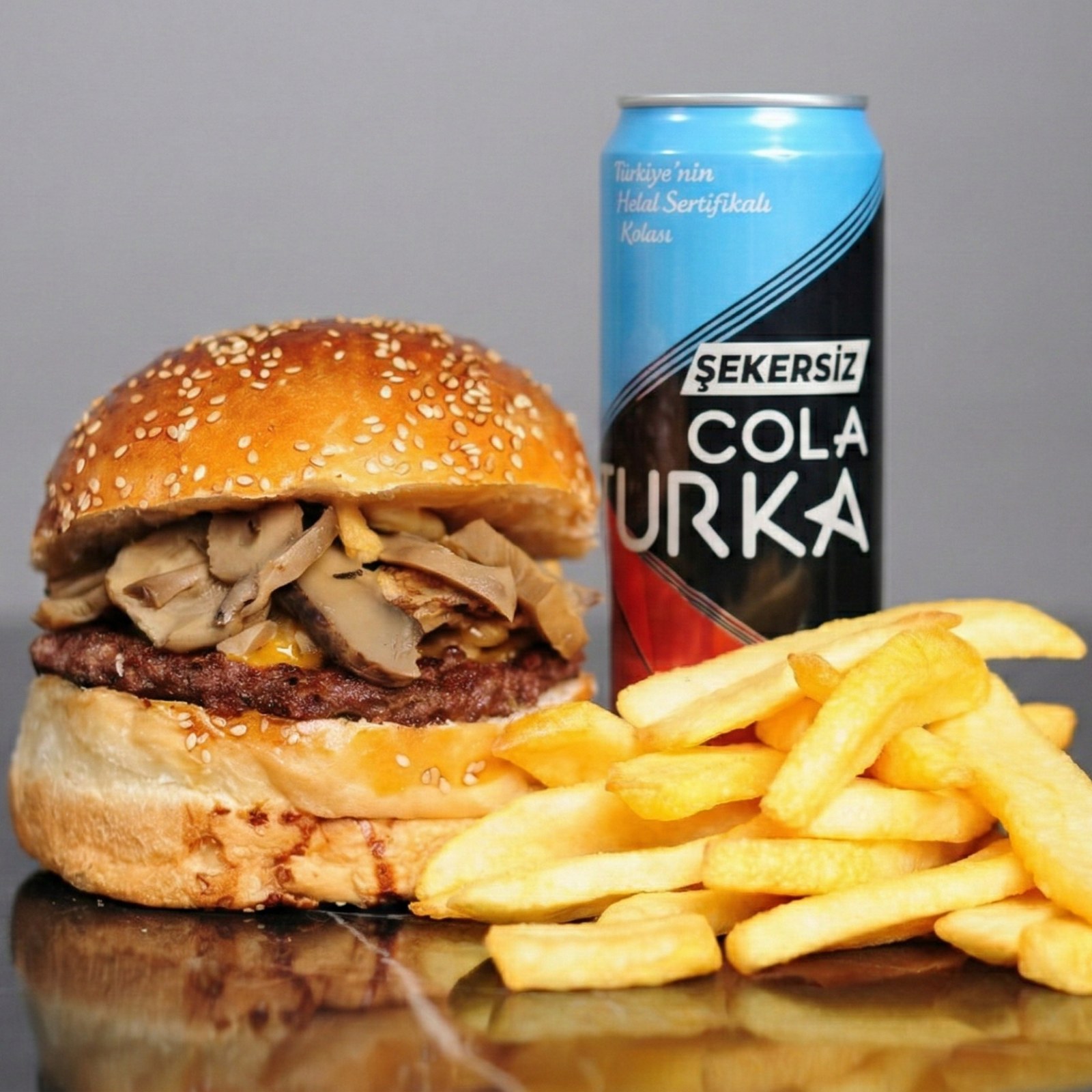 Mantarlı Burger Menü