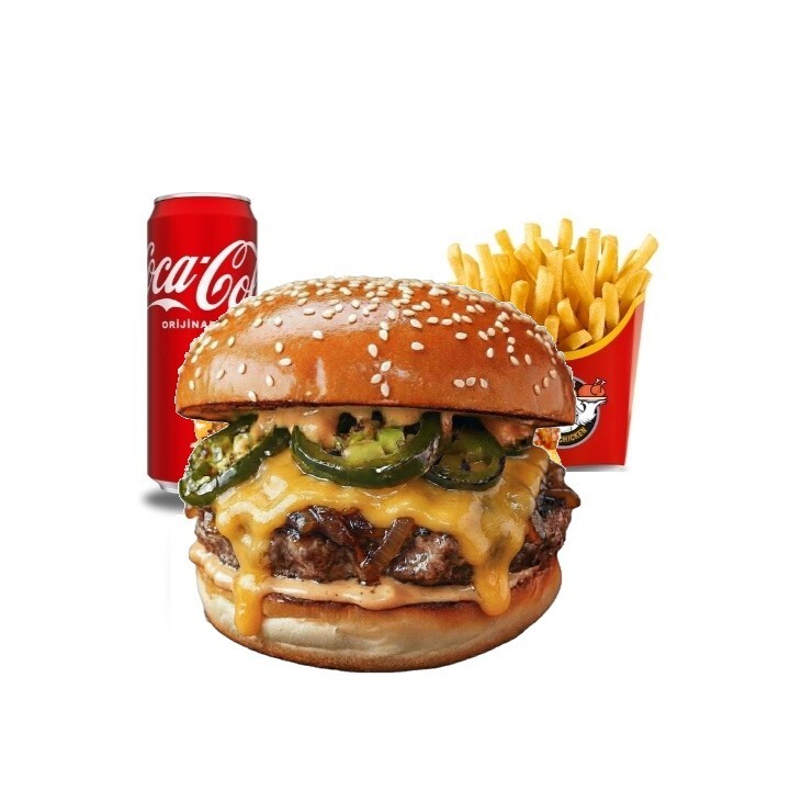 İnferno Burger Menü (et)