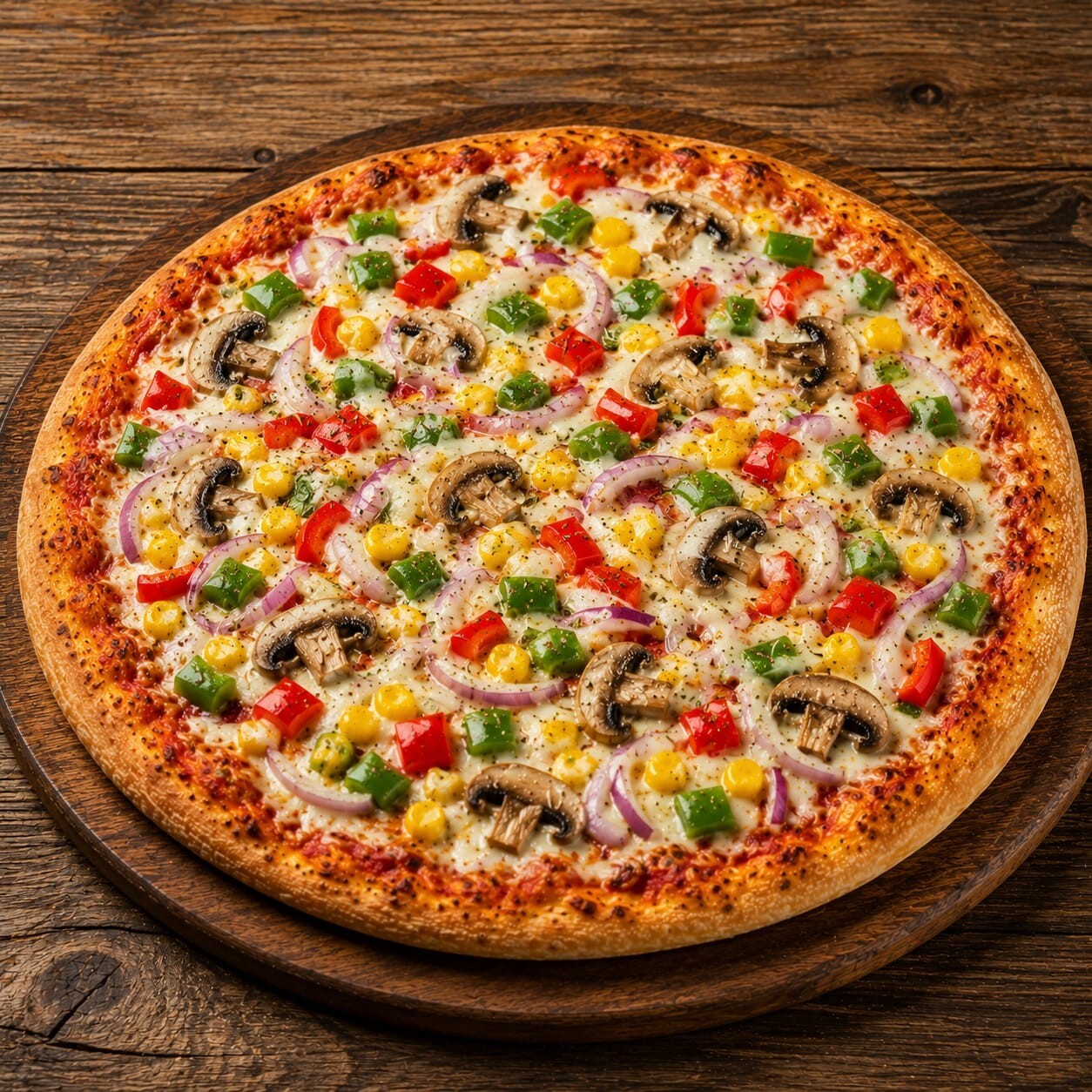 Sebze Sever Pizza (Küçük)