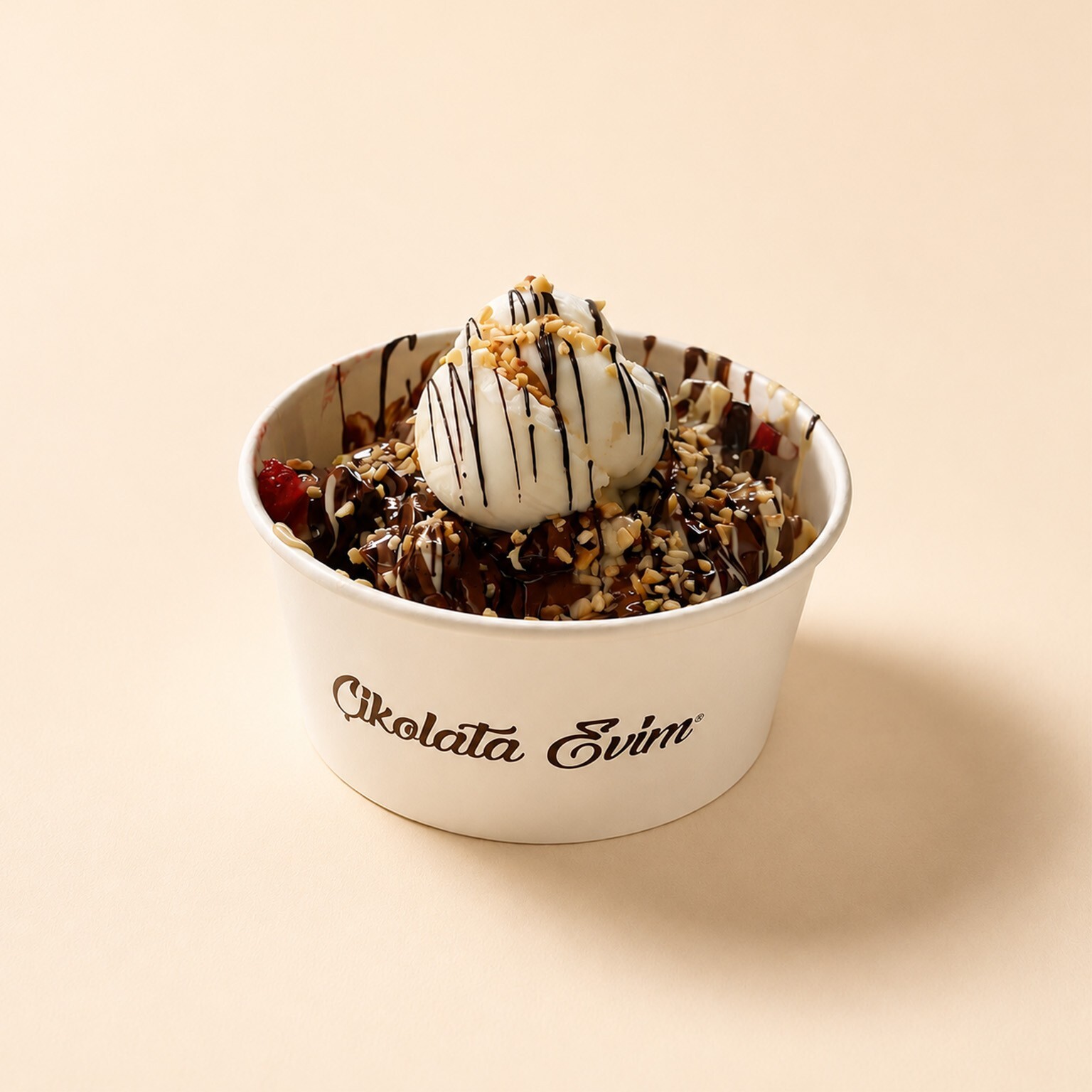 Dondurmalı Kovada Waffle Büyük