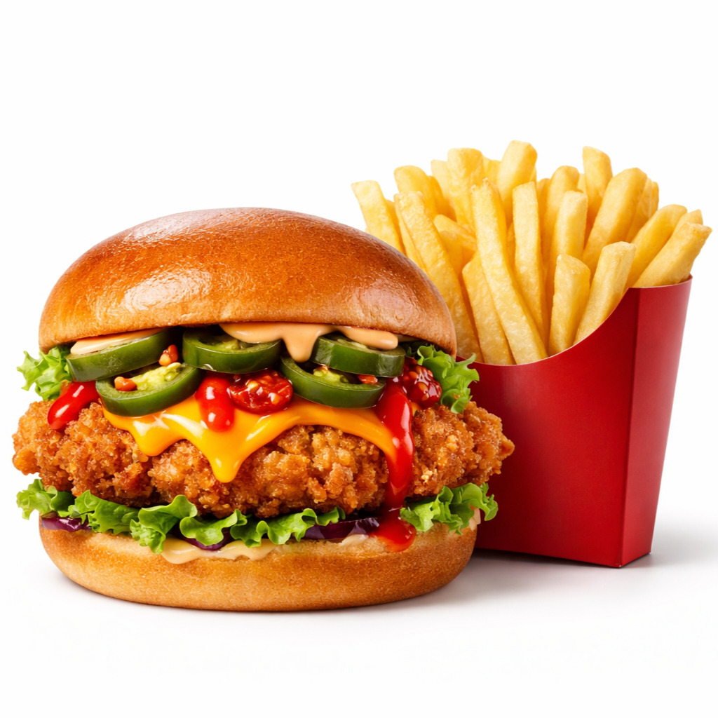 Mr Hot Chicken Burger