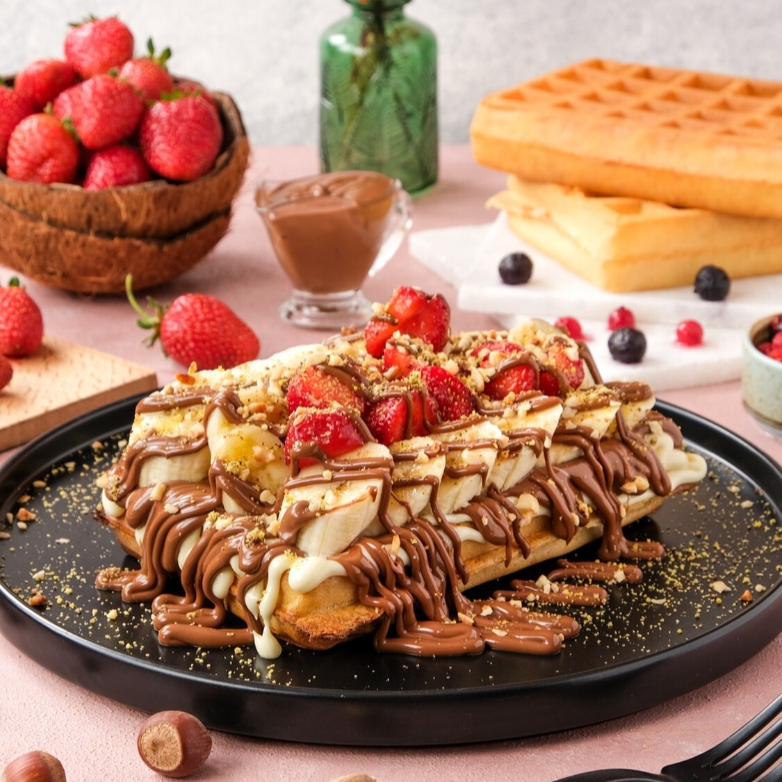 Bol Çikolatalı Cheff Waffle