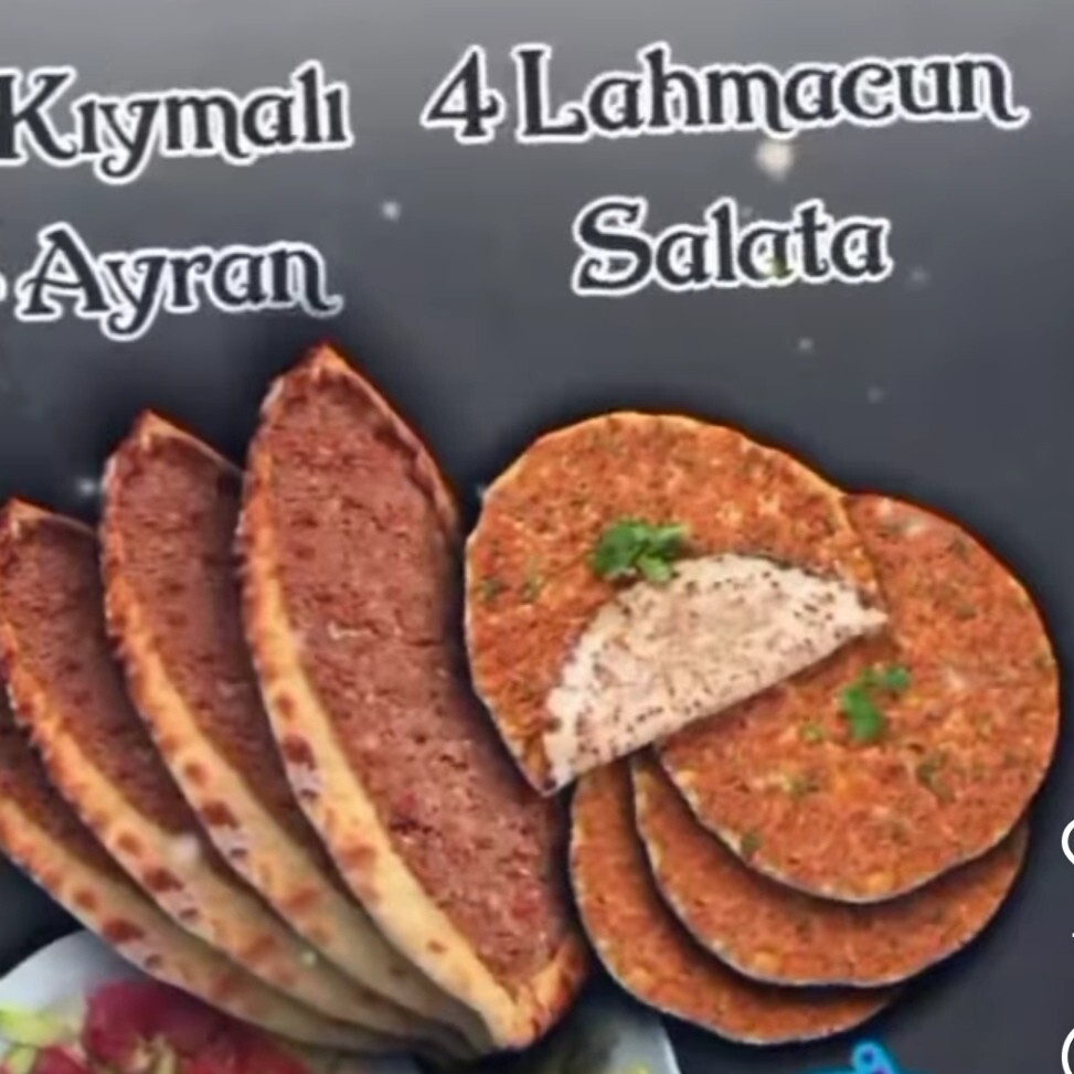 2 Kıymalı Pide+2 Lahmacun+2Ayran