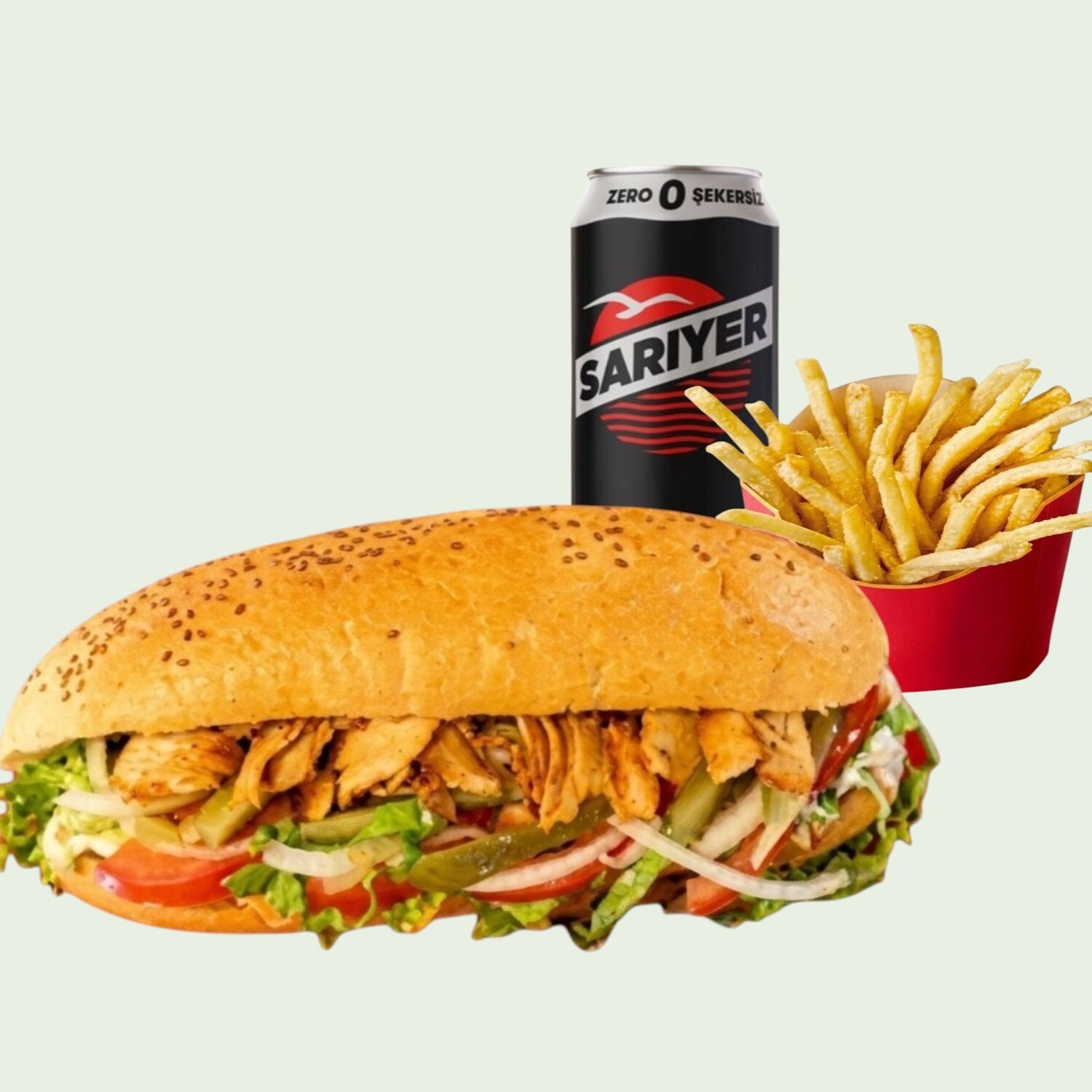Tavuk Döner Sandviç (Menü)
