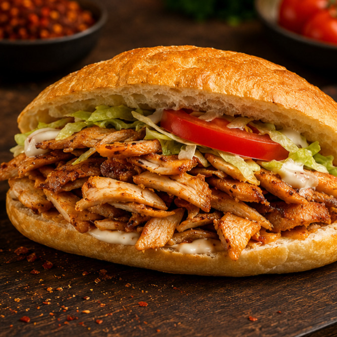 Yarım Ekmek Tavuk Döner