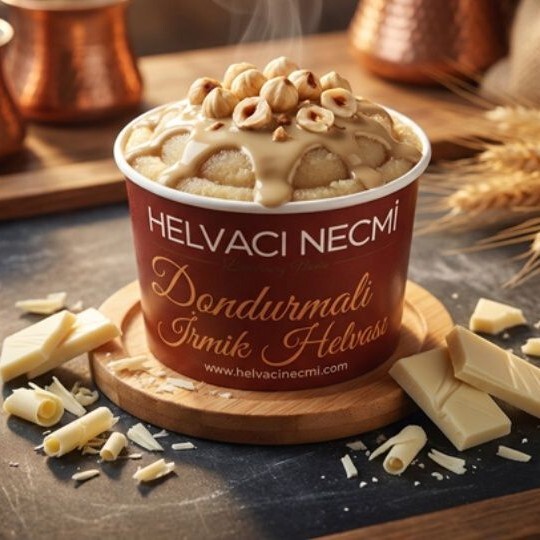 Beyaz Çikolatalı İrmik Helvası (200 Cc)