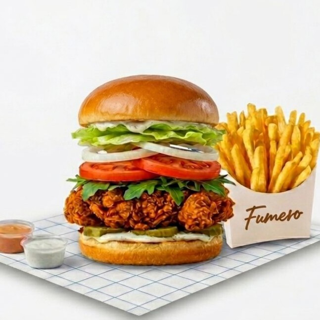 Fumero Deluxe Çıtır Tavuk Burger