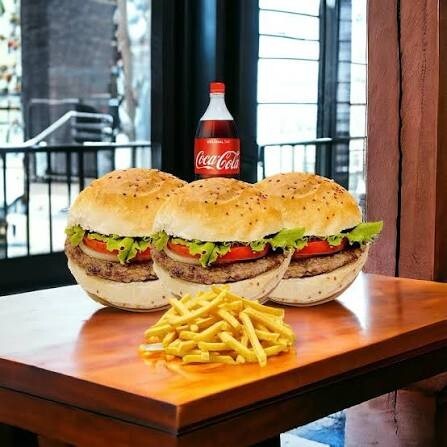3 lü Öğrenci Hamburger Menü
