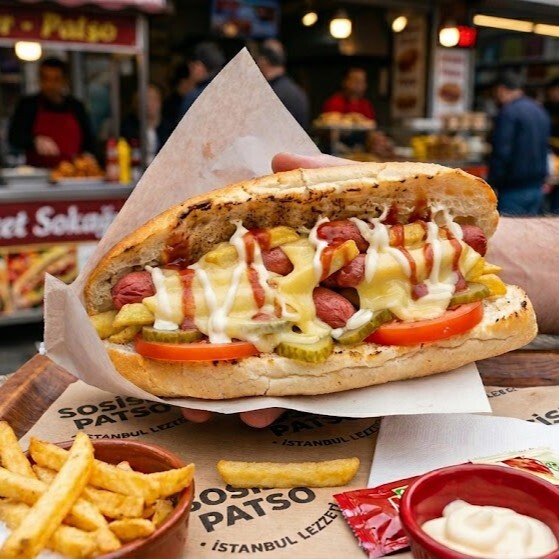 Kaşarlı Sosisli Patso