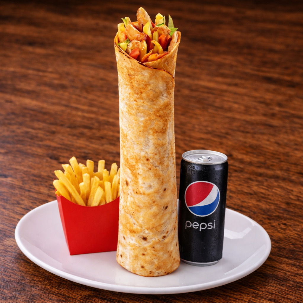 Kolalı Zurna Tavuk Döner Menü