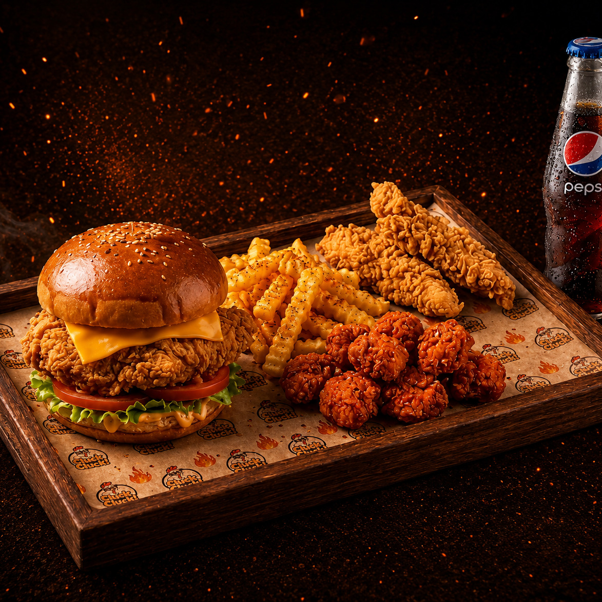 Solo Mix Burger ( Tek Kişilik )