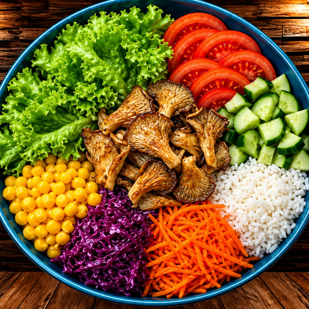 İstiridye Mantarlı Bowl