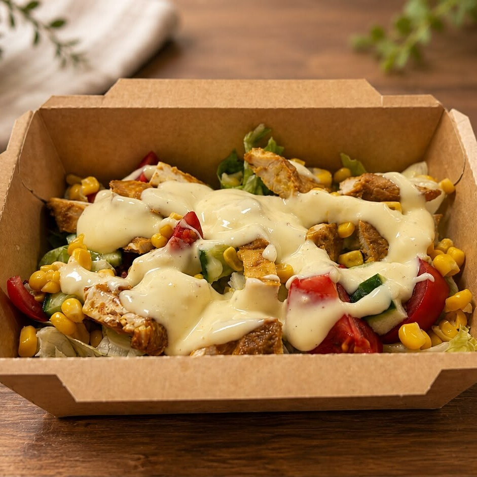Tavuklu Sezar Soslu Salata