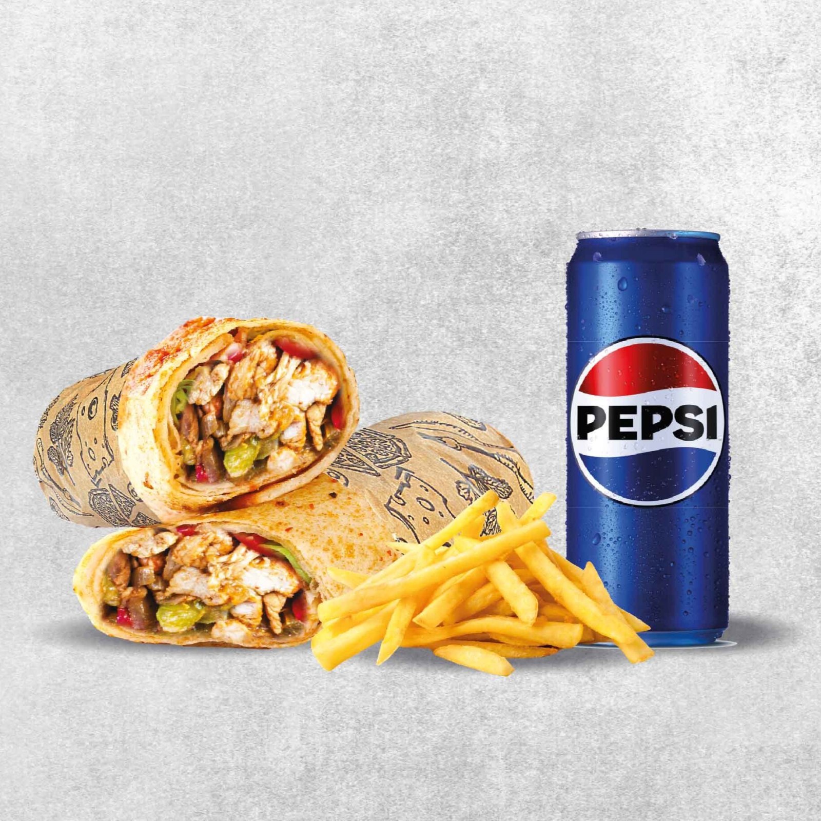Tavuklu Wrap Menü