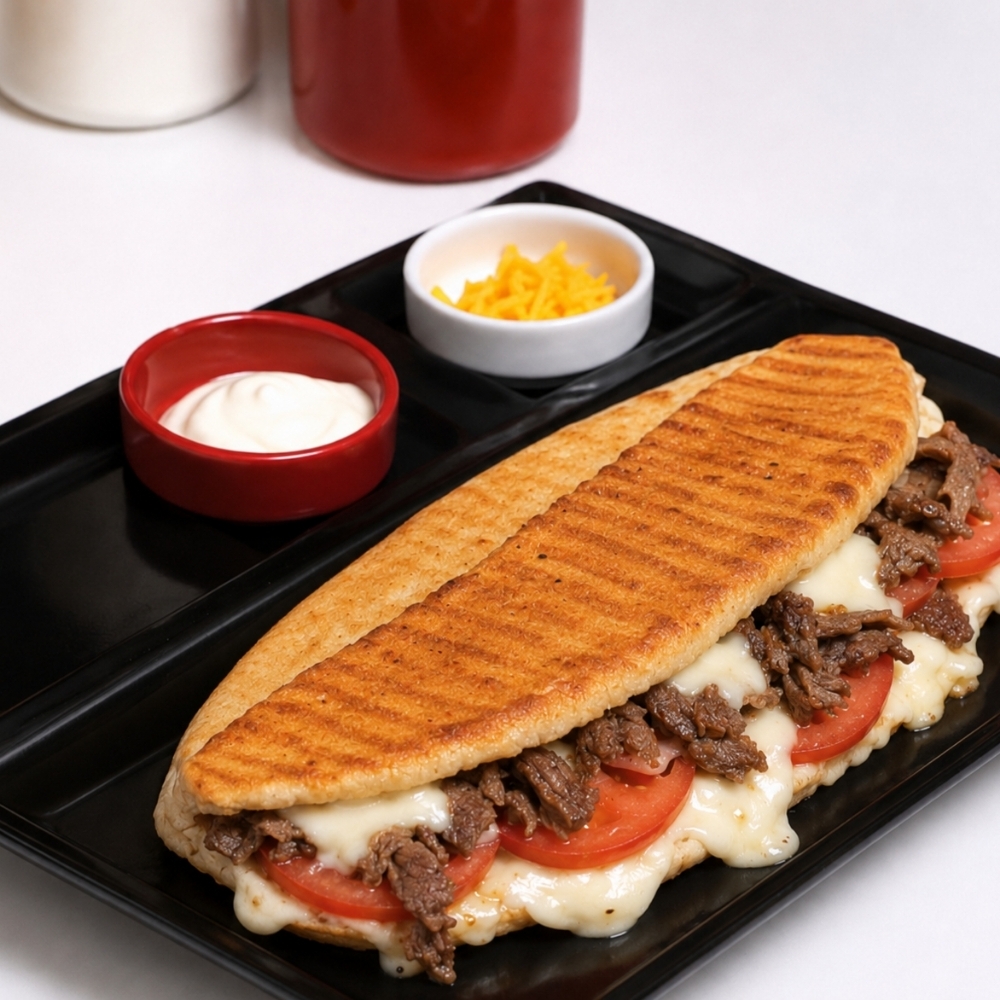Kavurmalı Beyaz Peynirli Tost