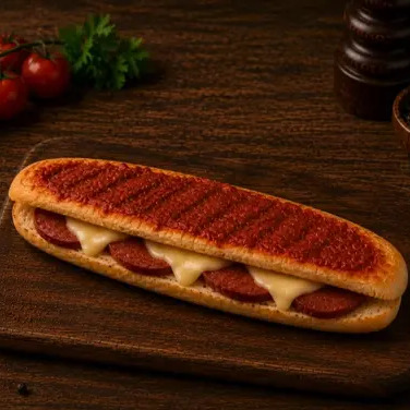 Tam Ekmek Arası Sucuklu Kaşarlı Tost